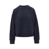 embossed logo motif crewneck sweatshirt