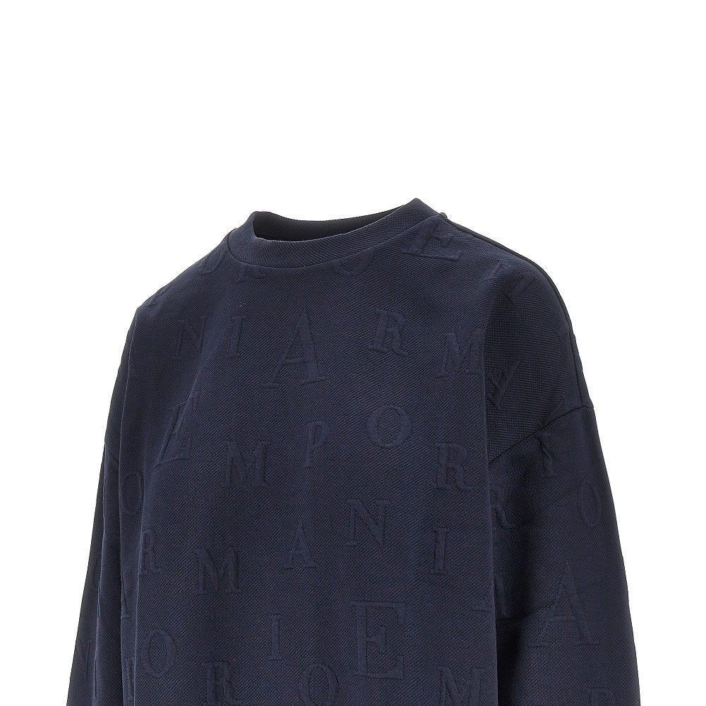 EA BODYWEAR L embossed logo motif crewneck sweatshirt