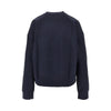 embossed logo motif crewneck sweatshirt