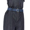 lightweight denim jumpsuit with belt
