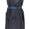 lightweight denim jumpsuit with belt