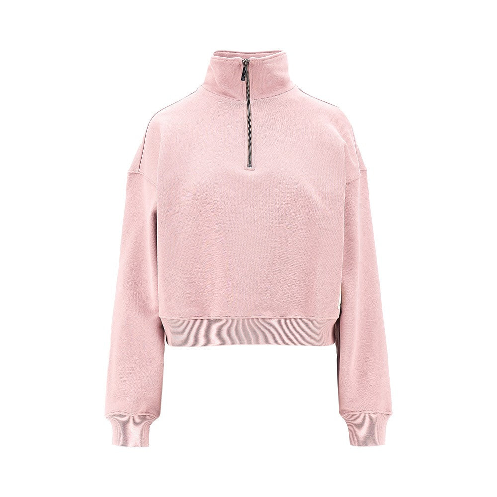 EMPORIO ARMANI S organic cotton half-zip sweatshirt