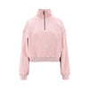 organic cotton half-zip sweatshirt