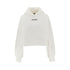 PINKO XS logo embroidery cropped hoodie