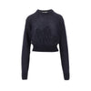 alpaca and silk sweater with logo