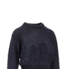 alpaca and silk sweater with logo