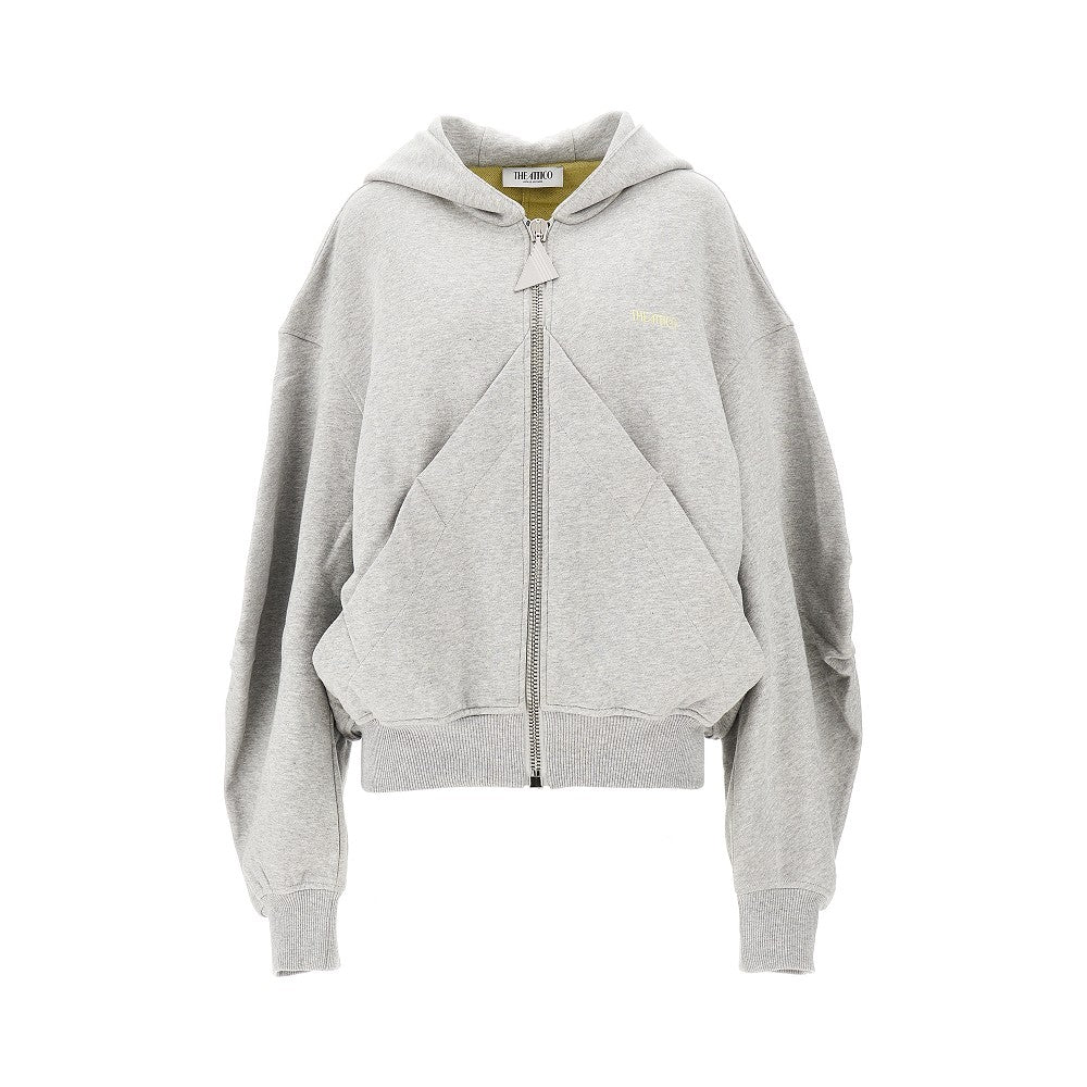 THE ATTICO 40 full-zip cotton hoodie