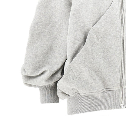 THE ATTICO 40 full-zip cotton hoodie