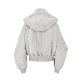 THE ATTICO 40 full-zip cotton hoodie