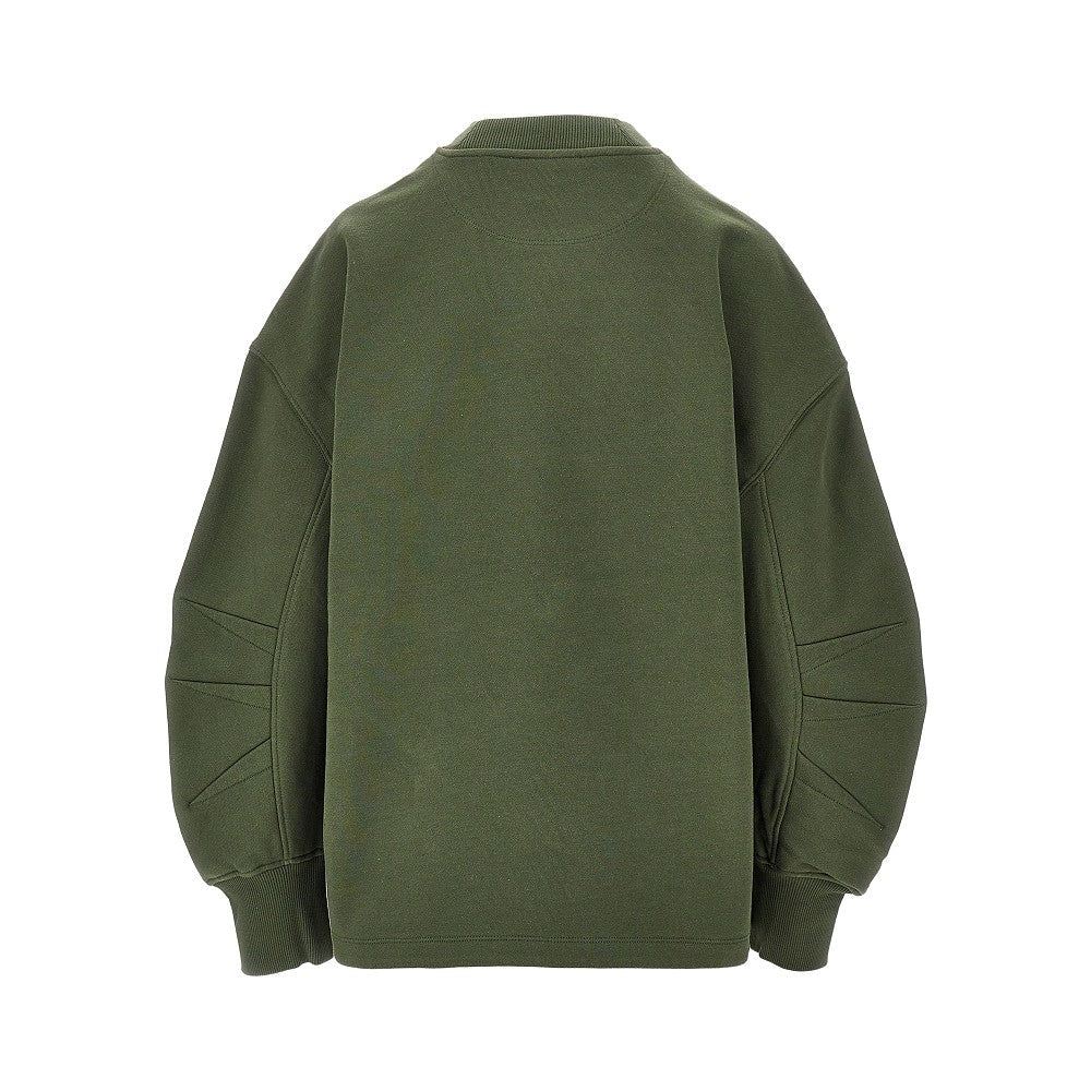 oversized sweatshirt with moulded hem