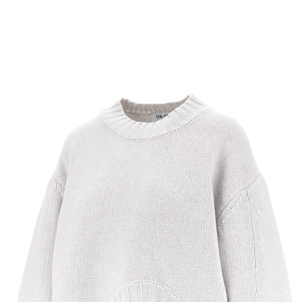 THE ATTICO 40 moulded hem wool and cashmere sweater