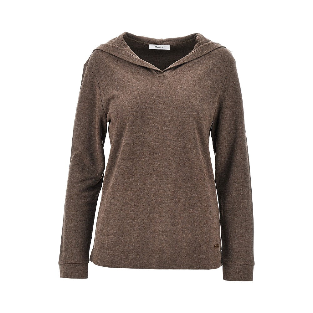 MAX MARA S silk-blend hoodie