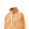 velvet full-zip sweatshirt