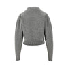 logo embroidery cropped sweater
