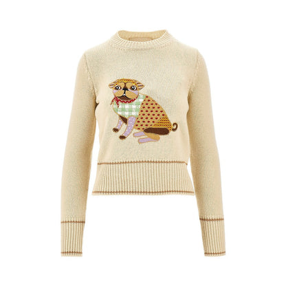 VALENTINO M le chien de la maison embroidered sweater