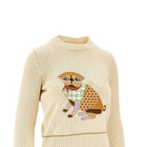 VALENTINO M le chien de la maison embroidered sweater