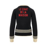VALENTINO S le chat de la maison embroidered sweater