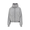 high-neck full-zip sweatshirt