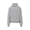 high-neck full-zip sweatshirt