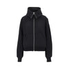 high-neck full-zip sweatshirt