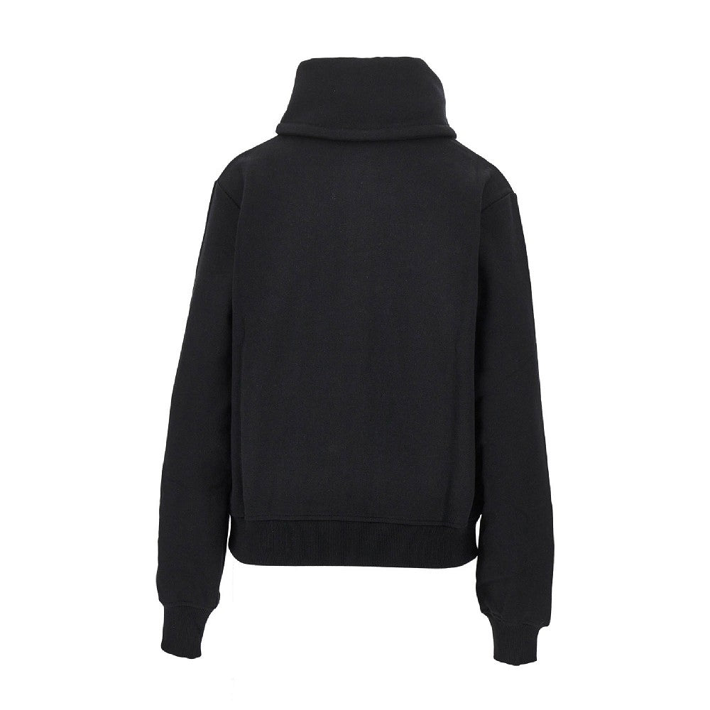 high-neck full-zip sweatshirt