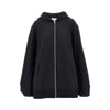 full-zip cape hoodie