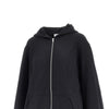 full-zip cape hoodie