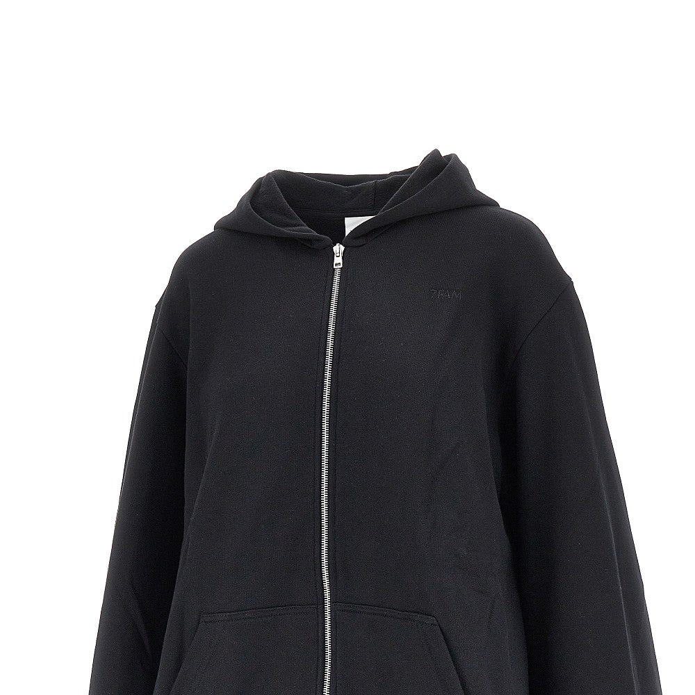 full-zip cape hoodie