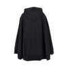 full-zip cape hoodie