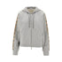BURBERRY XS full-zip hoodie with check details