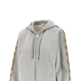 BURBERRY XS full-zip hoodie with check details