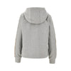 full-zip hoodie with check details