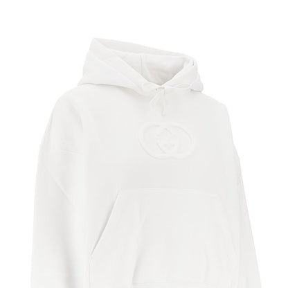 GUCCI XS embossed interlocking gg hoodie