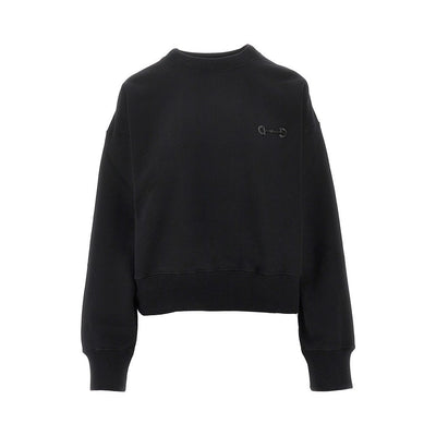 beaded horsebit embroidery sweatshirt