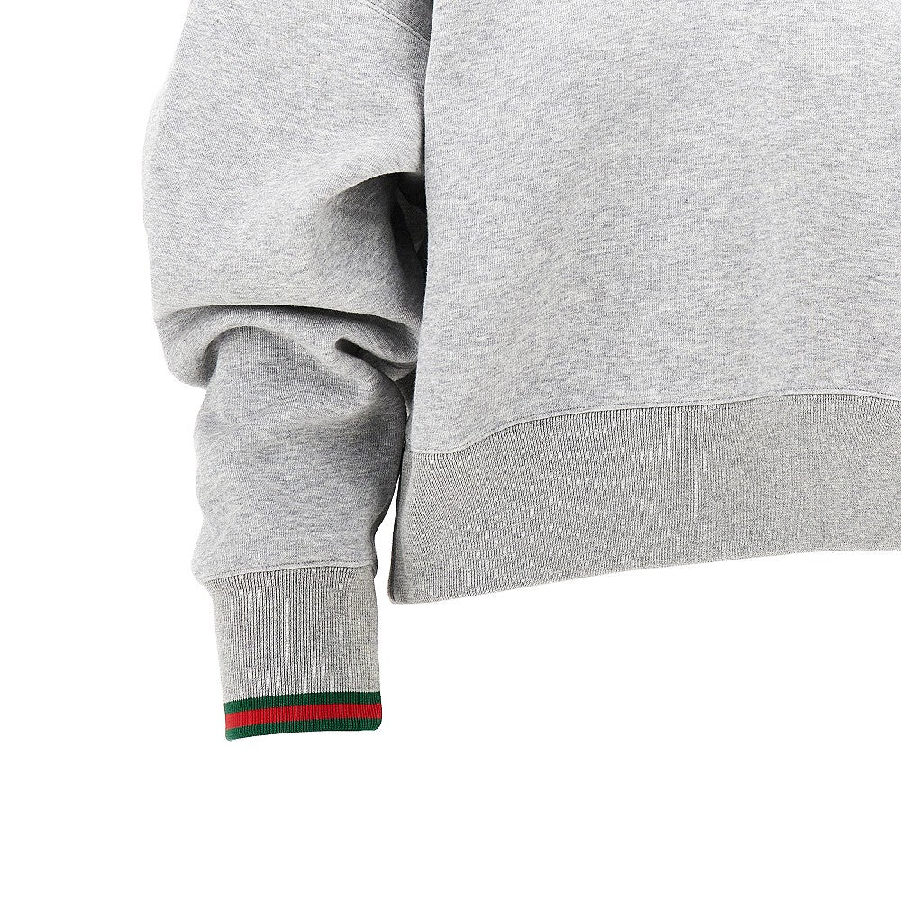 GUCCI S v-neck sweatshirt with web trims