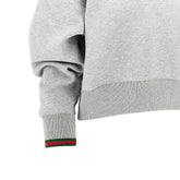GUCCI XS v-neck sweatshirt with web trims