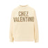 VALENTINO S chez valentino embroidery crewneck sweatshirt