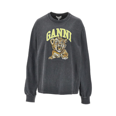 cotton t-shirt with tiger print