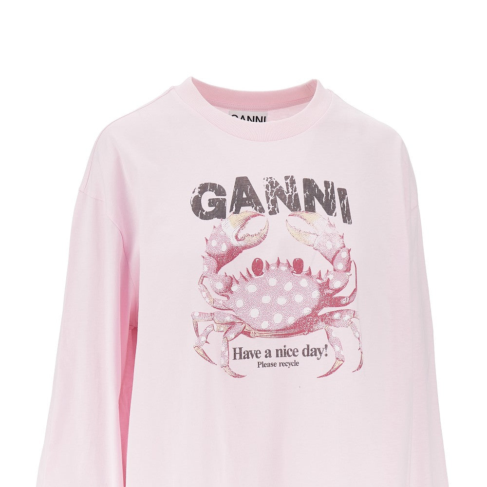 jersey t-shirt with crab print