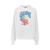 jersey t-shirt with strawberry print