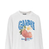 jersey t-shirt with strawberry print
