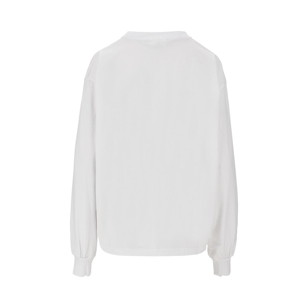 jersey t-shirt with strawberry print
