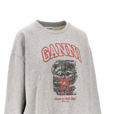 GANNI XXS kitty print sweatshirt