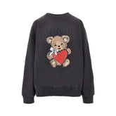GANNI S bear print crewneck sweatshirt