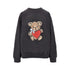 GANNI S bear print crewneck sweatshirt