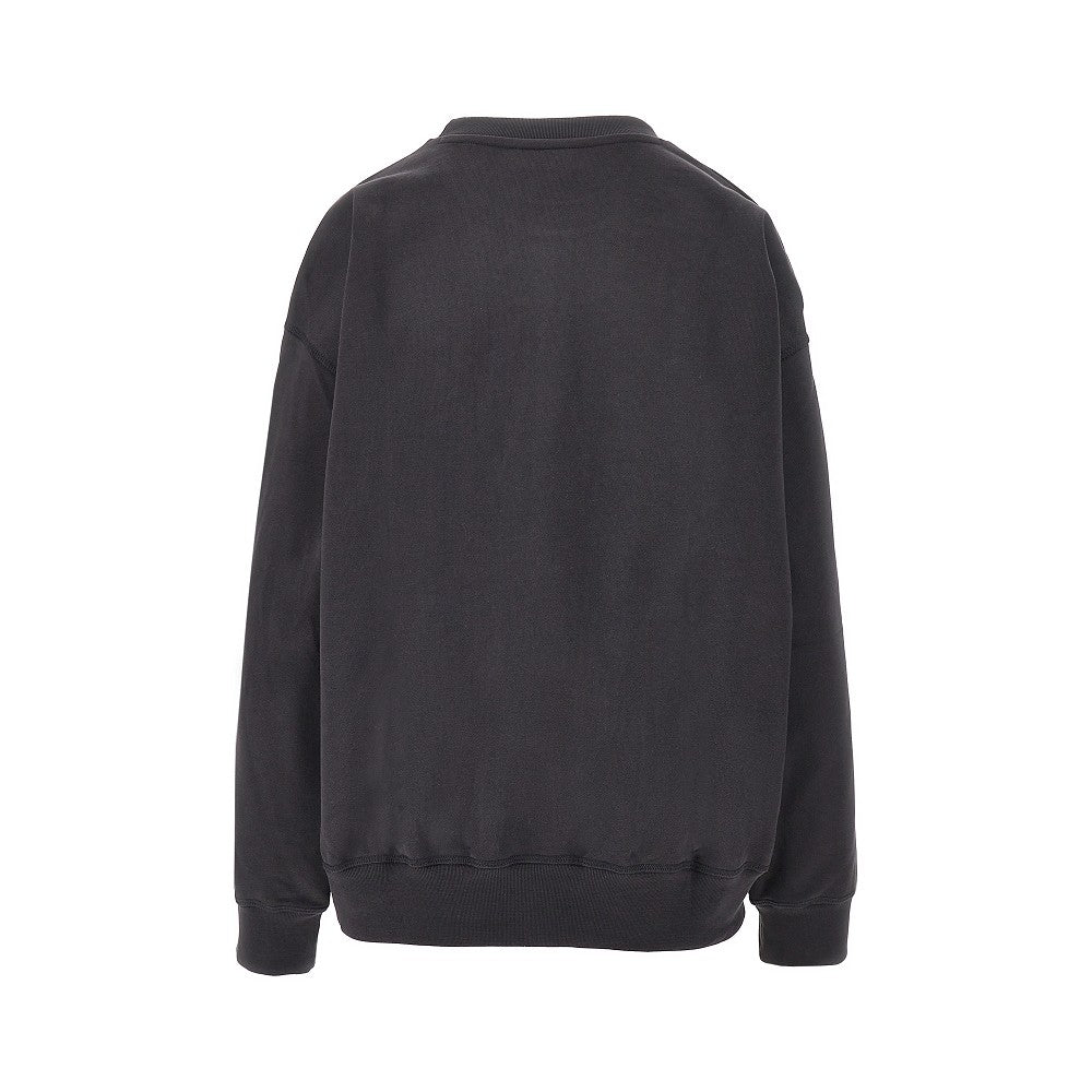 GANNI S bear print crewneck sweatshirt