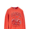 cotton sweatshirt with cherry print