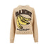 GANNI XS bananas intarsia wool-blend sweater