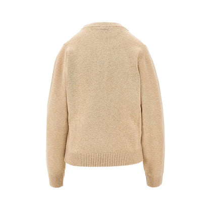GANNI XS bananas intarsia wool-blend sweater