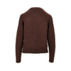 knitted sweater with lace logo